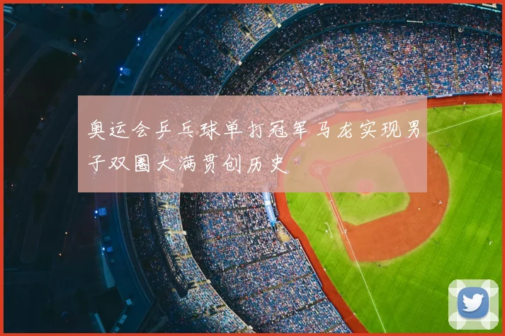 奥运会乒乓球单打冠军马龙实现男子双圈大满贯创历史